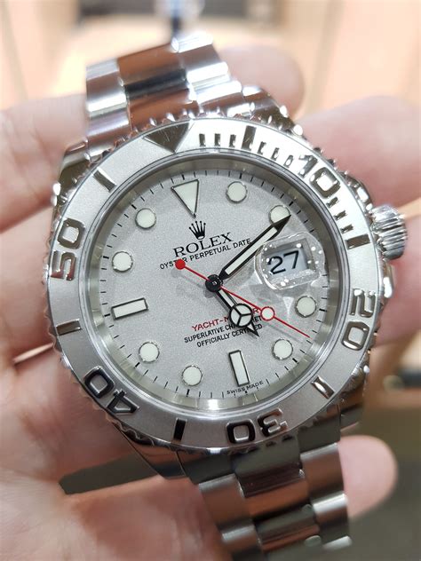 rolex yacht master platinum bezel price